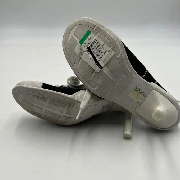 Jeffrey Campbell Black and White Sneaker-Inspired Heels - Picture 7 of 9